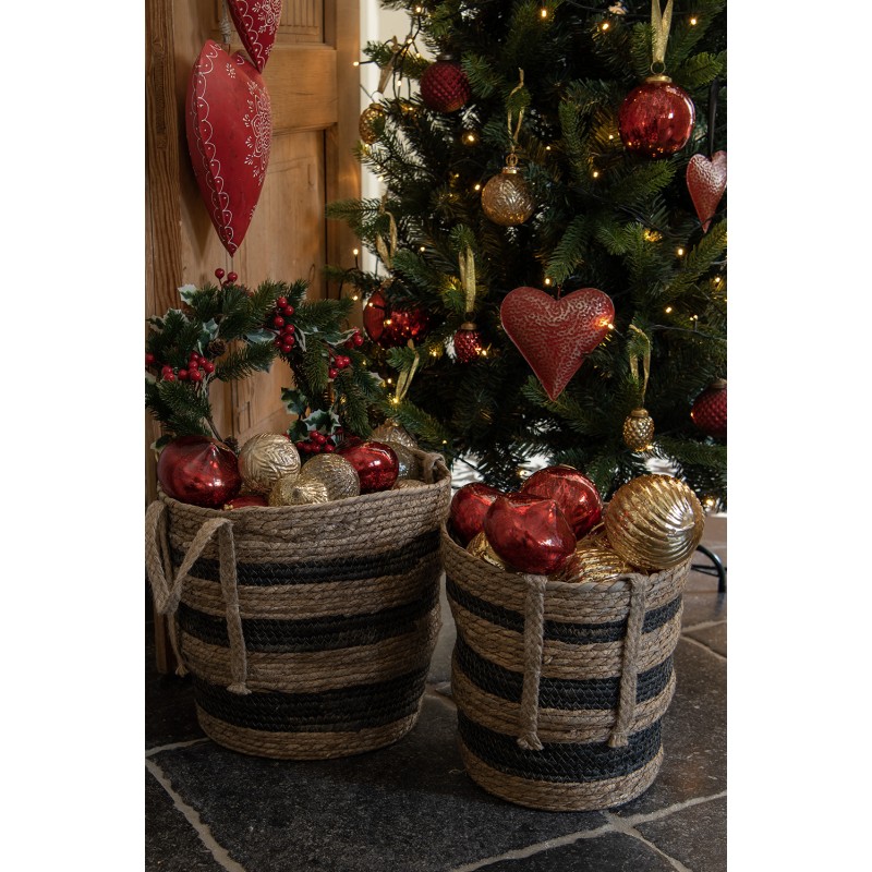 Clayre & Eef Weihnachtskugel Ø 9 cm Rot Glas