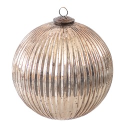 Clayre & Eef Weihnachtskugel XL Ø 20 cm Goldfarbig Glas