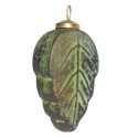 Clayre & Eef Palla di natale 7x4x13 cm Verde Marrone Vetro