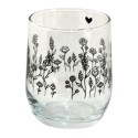 Clayre & Eef Wasserglas 300 ml Glas Blumen