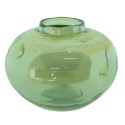 Clayre & Eef Vaas  Ø 15x11 cm Groen Glas