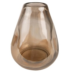 Clayre & Eef Vase Ø 13x16 cm Marron Verre