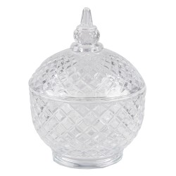Clayre & Eef Glass Jar Ø 10x12 cm Round