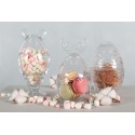 Clayre & Eef Glass Jar Ø 8x15 cm Transparent Glass Round