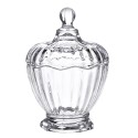 Clayre & Eef Glass Jar Ø 9x13 cm Transparent Glass Round