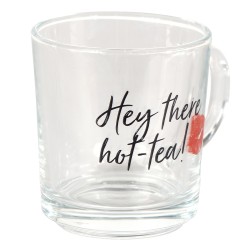 Clayre & Eef Tea Glass 200 ml Glass Lips Hey there hot tea!