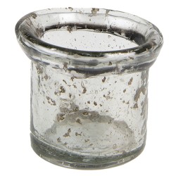 Clayre & Eef Porte-bougie Ø 10x9 cm Verre