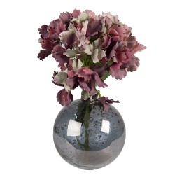 Clayre & Eef Vase Ø 13x13 cm Gris Verre