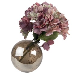 Clayre & Eef Vase Ø 13x13 cm Braun Glas