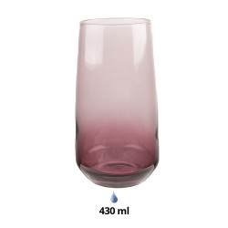 Clayre & Eef Bicchiere d'acqua 430 ml Viola Vetro