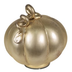 Clayre & Eef Decoration Pumpkin Ø 21x22 cm Gold colored Glass