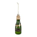 Clayre & Eef Kersthanger Fles 12 cm Groen Glas