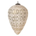 Clayre & Eef Kerstbal  26 cm Wit Glas