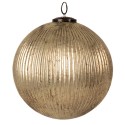 Clayre & Eef Kerstbal  Ø 26x26 cm Goudkleurig Glas Rond