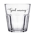 Clayre & Eef Bicchiere d'acqua 250 ml Vetro Good morning