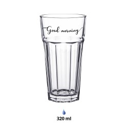 Clayre & Eef Verre d'eau 320 ml Verre Good morning