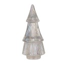 Clayre & Eef Glazen potje Kerstboom  Ø 7x16 cm Transparant Glas