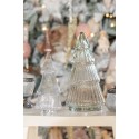 Clayre & Eef Glass Jar Christmas Tree  Ø 7x16 cm Transparent Glass