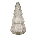 Clayre & Eef Pot en verre Sapin de Noël  Ø 11x21 cm Transparent Verre