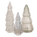 Clayre & Eef Glass Jar Christmas Tree  Ø 11x21 cm Transparent Glass