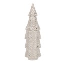 Clayre & Eef Pot en verre Sapins de Noël Ø 7x24 cm Transparent Verre