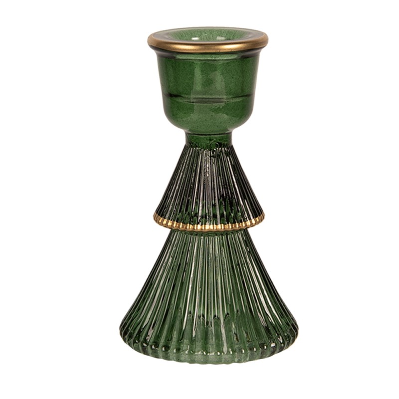 Clayre & Eef Chandelier Ø 6x10 cm Vert Verre