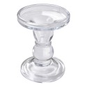 Clayre & Eef Candle holder Ø 8x11 cm Transparent Glass