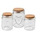 Clayre & Eef Storage Jar Ø 6x7 cm Transparent Glass