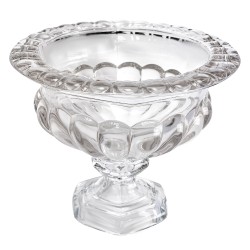 Clayre & Eef Fruit bowl Ø 21x25 cm Transparent Glass