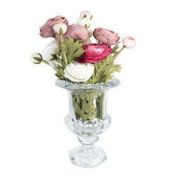 Clayre & Eef Vase Ø 20x26 cm Transparent Verre