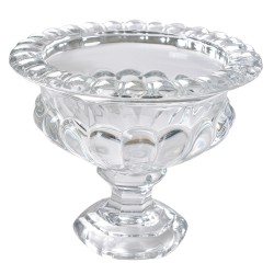 Clayre & Eef Fruit bowl Ø 19x15 cm Transparent Glass