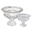 Clayre & Eef Fruit bowl Ø 19x15 cm Transparent Glass