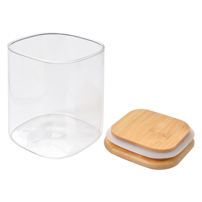 Clayre & Eef Vorratsglas 8x8x10 cm Transparant Glas