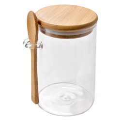 Clayre & Eef Storage Jar 11x9x14 cm Transparent Glass