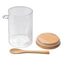 Clayre & Eef Pot de stockage 11x9x14 cm Transparent Verre