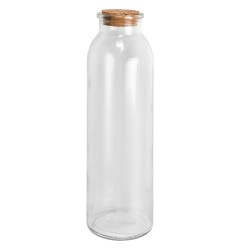 Clayre & Eef Dekoration Flasche Ø 5x19 cm Transparant Glas