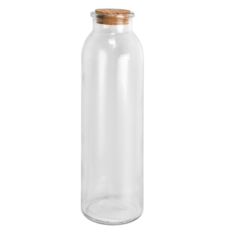 Clayre & Eef Dekoration Flasche Ø 5x19 cm Transparant Glas