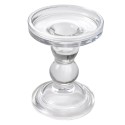 Clayre & Eef Candle holder Ø 9x11 cm Transparent Glass