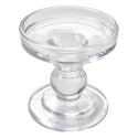 Clayre & Eef Candle holder Ø 9x9 cm Transparent Glass