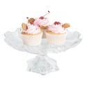 Clayre & Eef Corbeille de fruits Ø 23x11 cm Transparent Verre