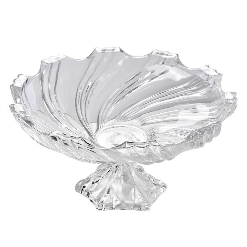 Clayre & Eef Fruit bowl Ø 38x21 cm Transparent Glass