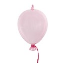 Clayre & Eef Dekoration Hänger Ballon Ø 7x14 cm Rosa Glas