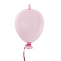 Clayre & Eef Dekoration Hänger Ballon Ø 10x17 cm Rosa Glas