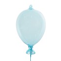 Clayre & Eef Dekoration Hänger Ballon Ø 10x17 cm Blau Glas