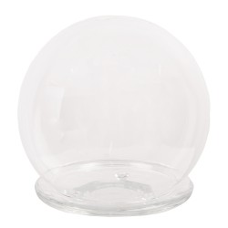 Clayre & Eef Stolp  Ø 12x12 cm Transparant Glas Rond