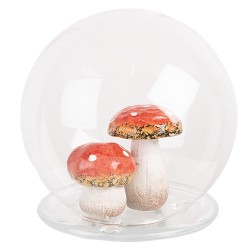 Clayre & Eef Cloche Ø 15x16 cm Transparent Verre Rond