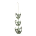 Clayre & Eef Hanger Vogels 16 cm Groen Glas