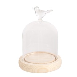 Clayre & Eef Cloche Ø 10x14 cm Transparent Glass