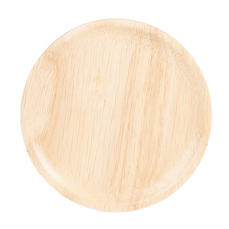 Clayre & Eef Stolp  Ø 13x16 cm Bruin Hout Glas Rond