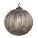 Clayre & Eef Boule de Noël Ø 20x20 cm  Couleur argent Brun Verre